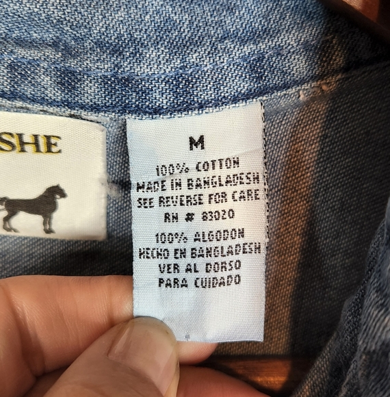 Shipshe Denim Button Down Shirt Lighthouse - Picture 7 of 12